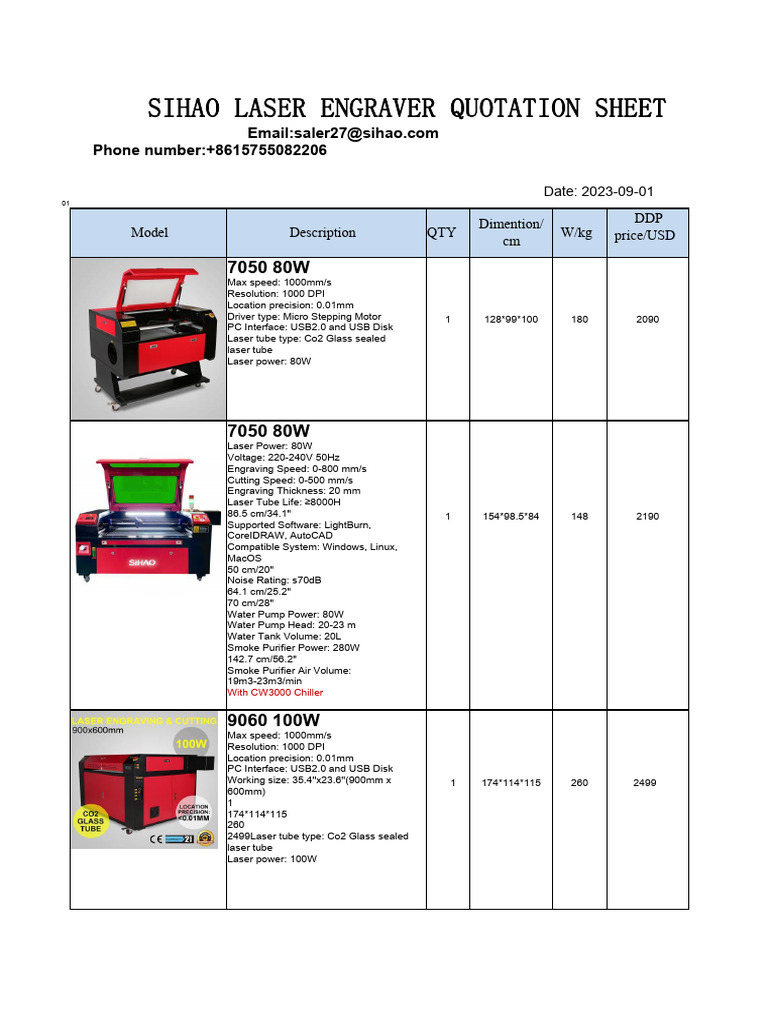 Engraving Machine Catalog1 (2957) | PDF | Usb | Personal Computers