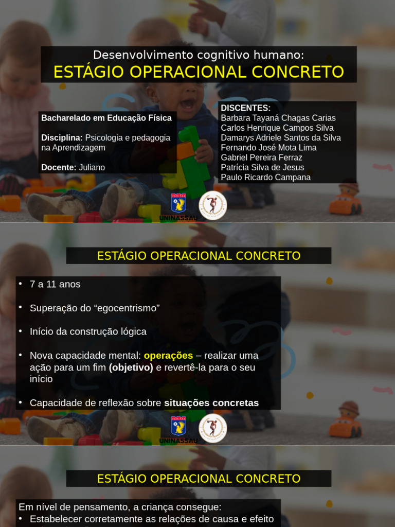 Estágio Operacional Concreto | PDF