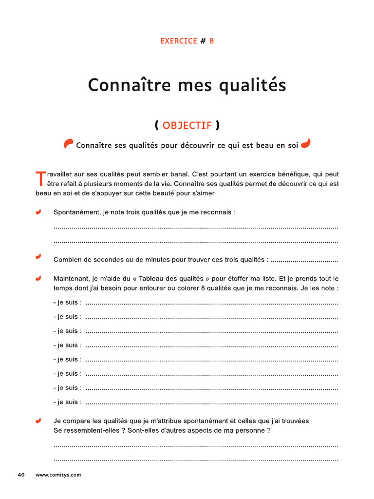 Connaitre Mes Qualités | PDF