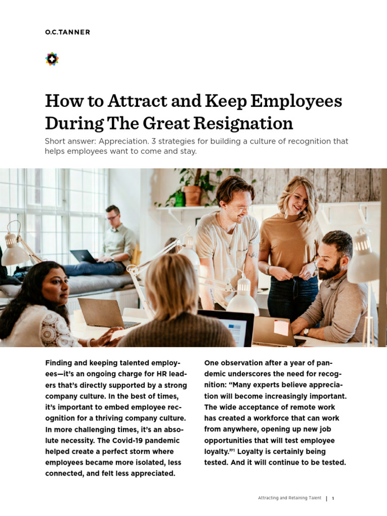 Attracting and Retaining Talent_V2 | PDF | Employment | Organizational ...