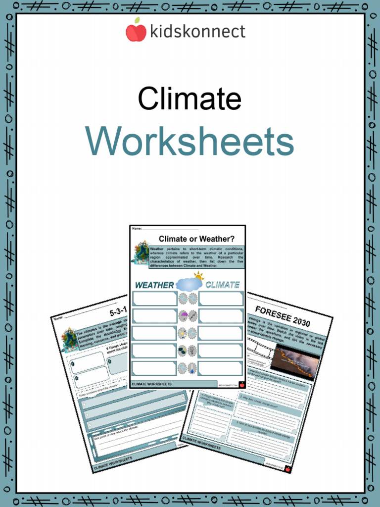 Climate Worksheets for Kids Education | PDF | Climate | Climate Model