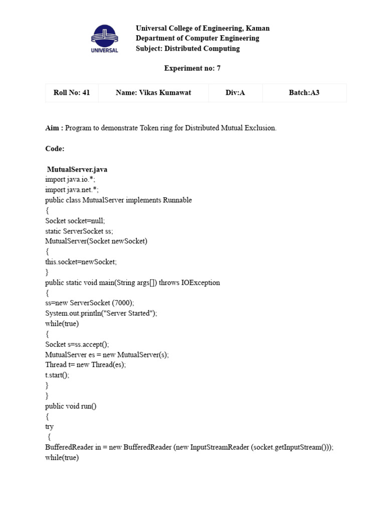 Vikas Kumawat Roll No 41 DC EXP 7 - Edited | PDF | Operating System ...