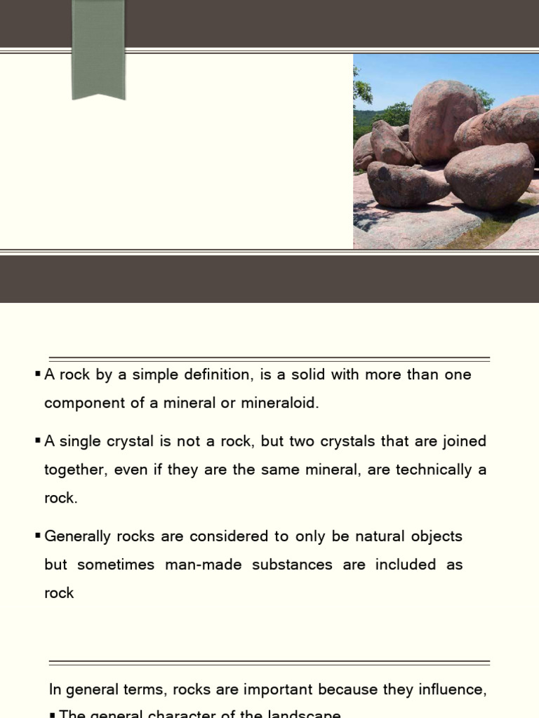 Rock And Rock Cycle Pdf Rock Geology Sedimentary Rock