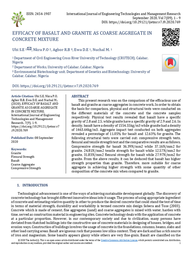 Editor,+01 IJETMR20 A08 2167 | PDF | Concrete | Construction Aggregate