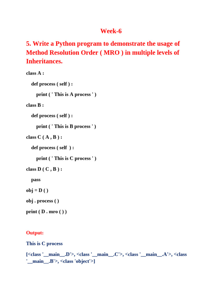 Python MRO, File Merge, and Word Search | PDF | Computer File | Filename