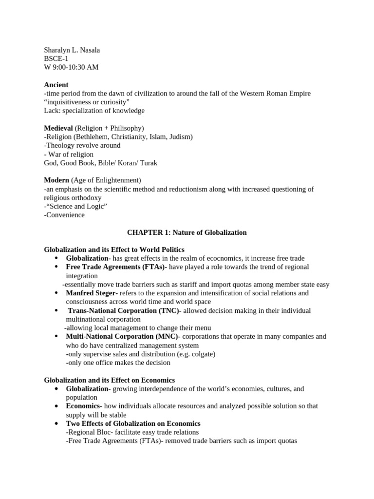 Globalization's Impact on Economics and Culture | PDF | Bretton Woods ...