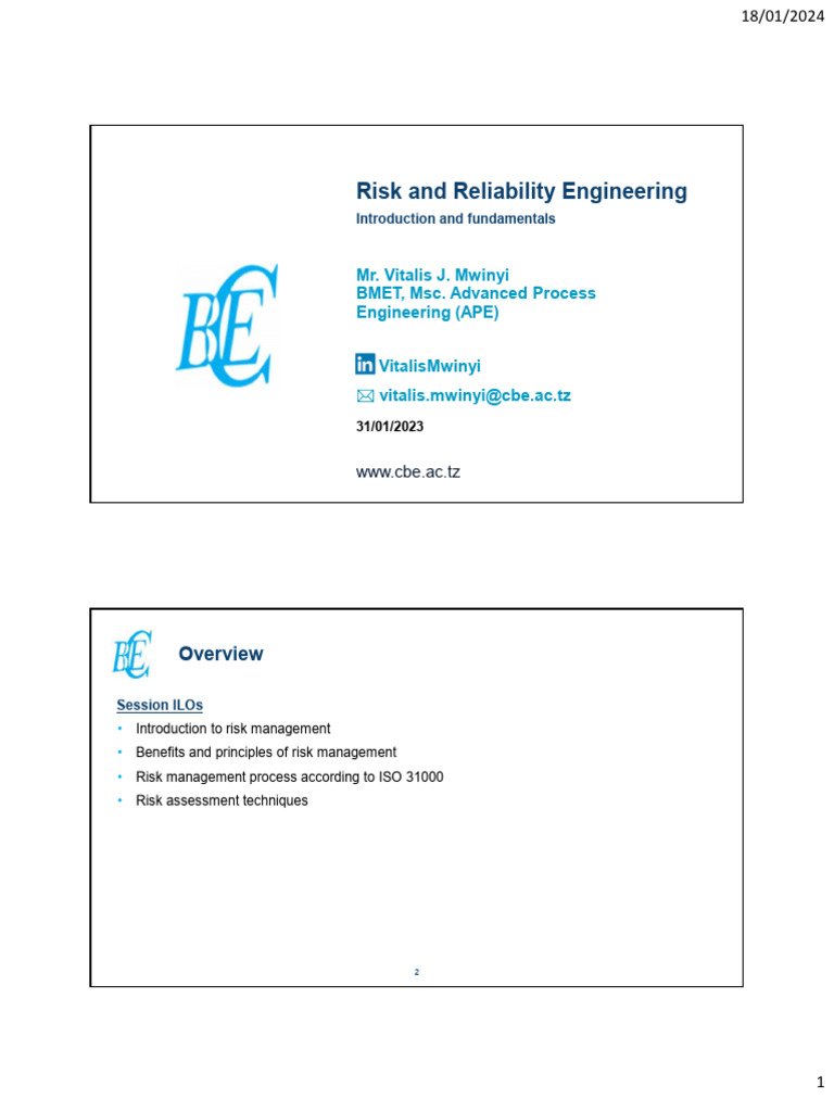 Risk Management Fundamentals Overview | PDF | Risk Management | Risk