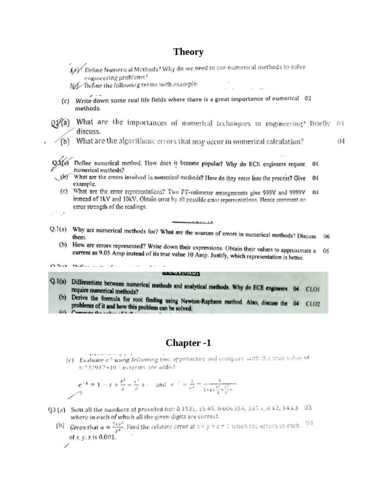 Numerical Question Analysis | PDF