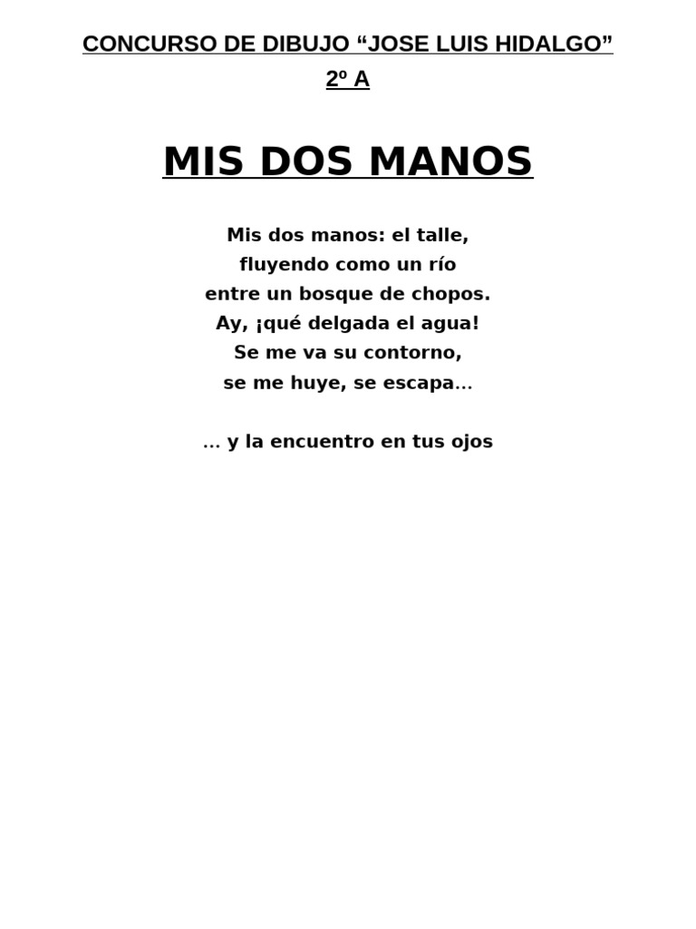 Mis Dos Manos | PDF