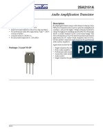 Audio Amplification Transistor: Description Features and Benefits