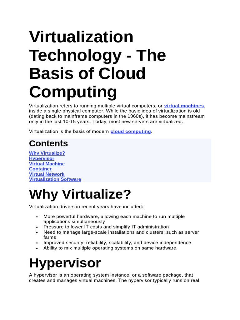 5.2virtualization Technology | PDF | Virtual Machine | Virtualization