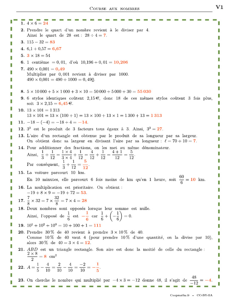 Can 3ème V1 Correction | PDF