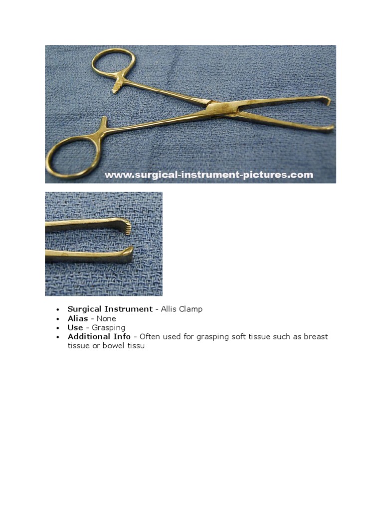 Surgical Instrument PDF Surgery Surgical Suture