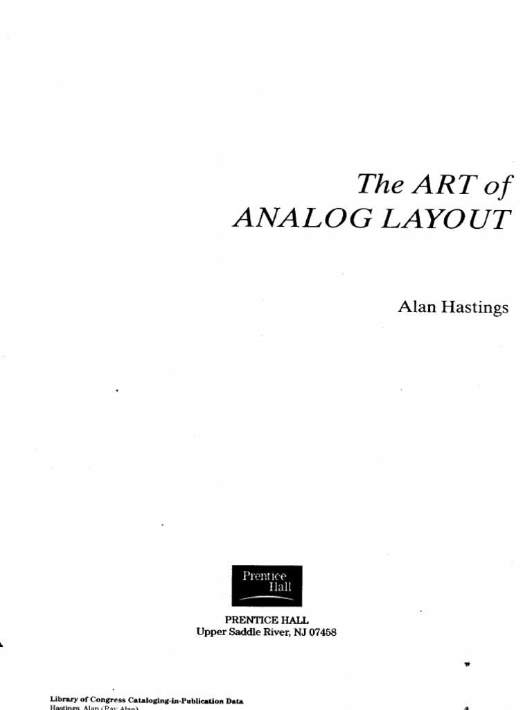 科学+技術 Art of Analog Layout Art of Analog Layout | PDF