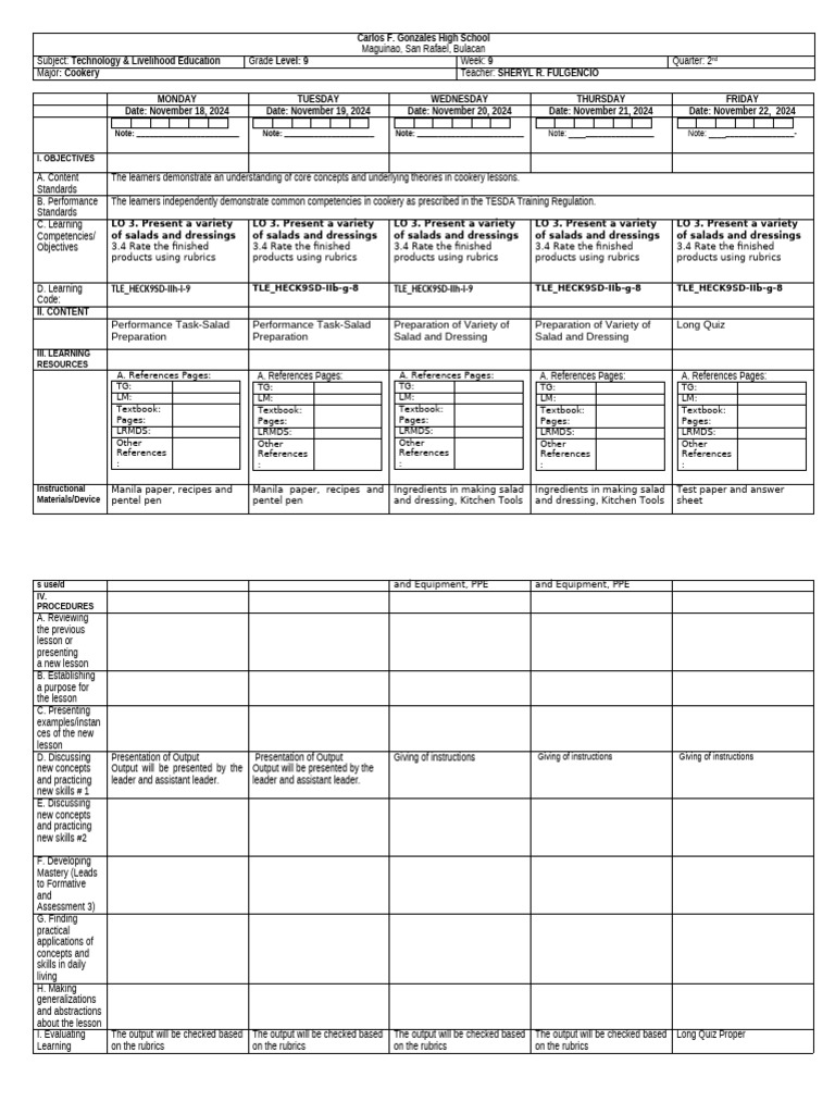 Q2 week 9 pdf rubric academic learning