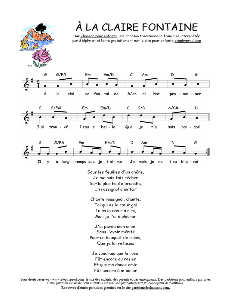 partition-et-paroles-de-la-claire-fontaine-pdf