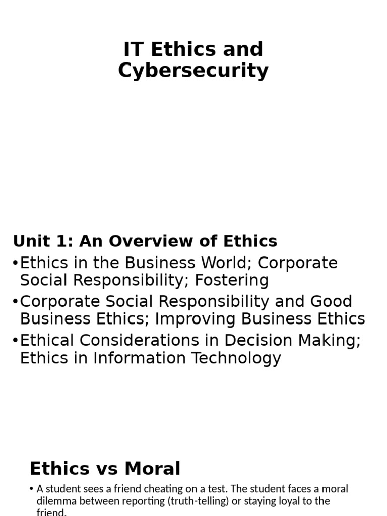Unit 1 | PDF | Corporate Social Responsibility | Morality