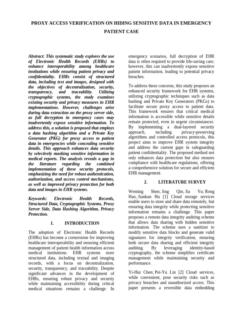 Sensitive Data Hiding | PDF | Electronic Health Record | Encryption