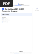 Secondary Storage - IGCSE Computer Science Revision Notes | PDF ...