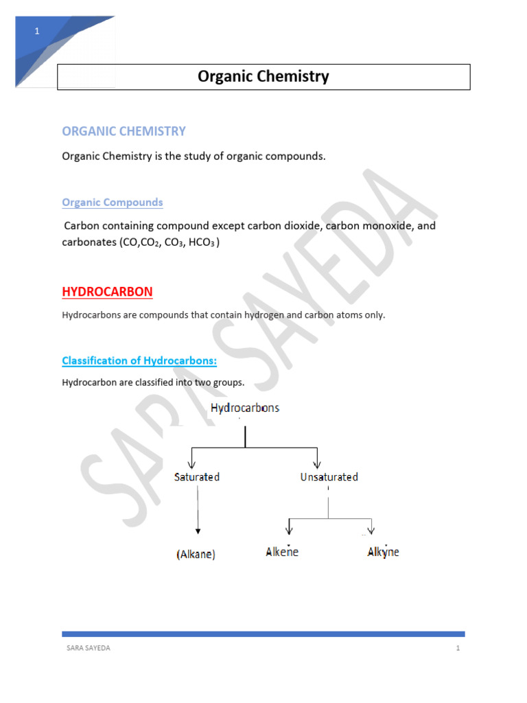 Overview of Organic Chemistry Concepts | PDF | Isomer | Functional Group