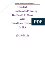 Obadiah in E-Prime With Interlinear Hebrew in IPA 2-18-2012