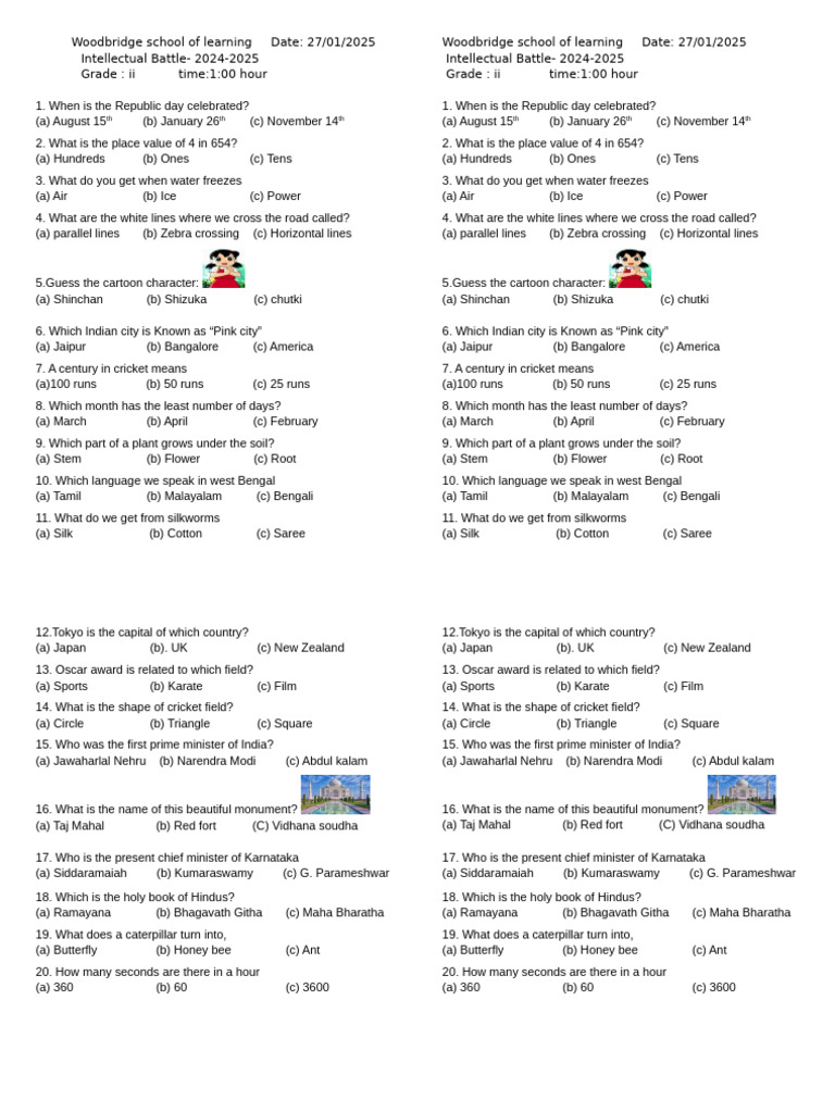 G2 Quiz 24-25 | PDF