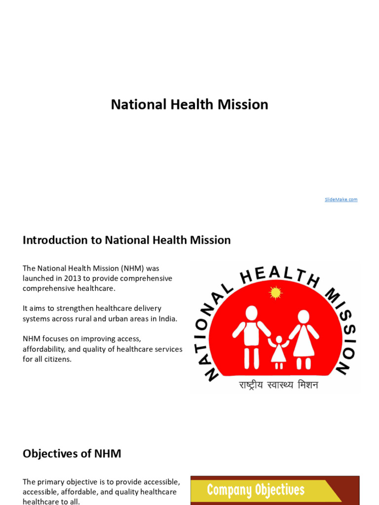 National Health Mission Overview | PDF | Health Economics | Health Care