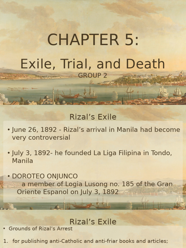 Rizal's Exile, Trial, and Execution | PDF | Spanish East Indies ...