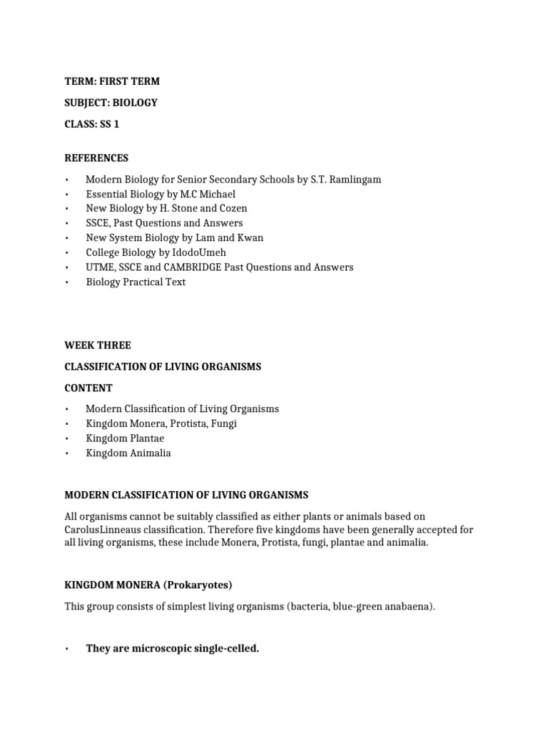 Classification of Living Organisms | PDF | Seed | Invertebrate