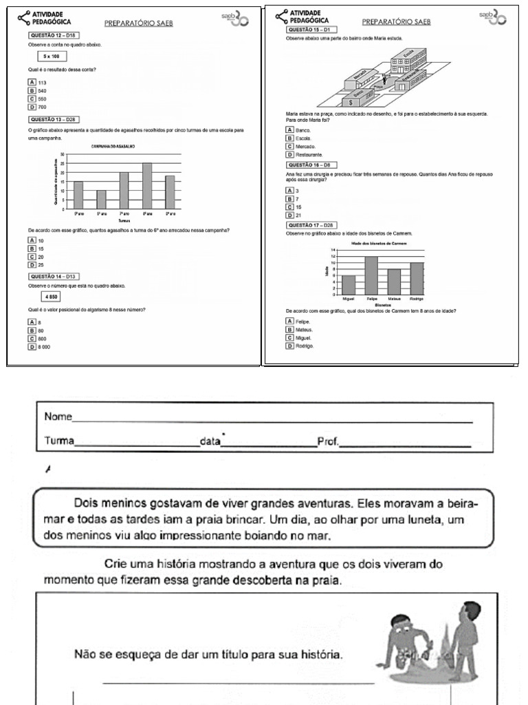 Simulado 1 Matemática | PDF