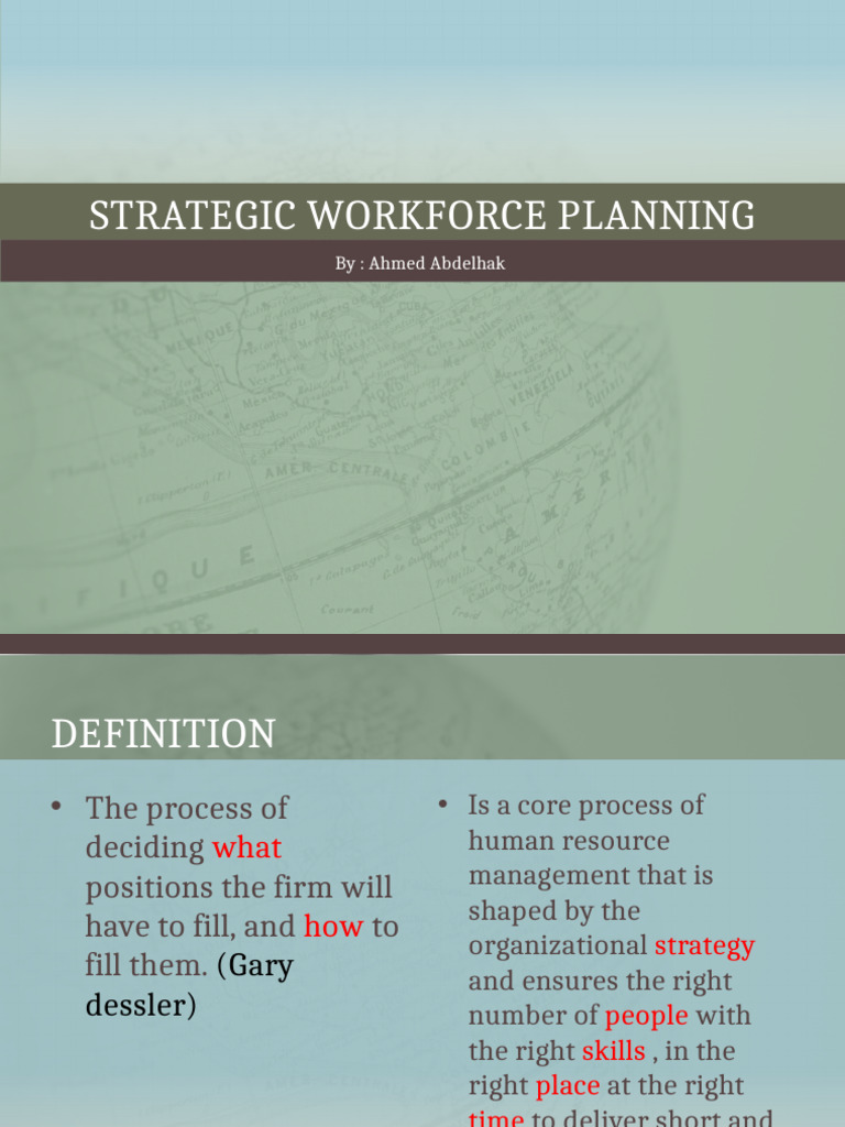 Strategic Workforce Planning Guide | PDF | Human Resource Management ...