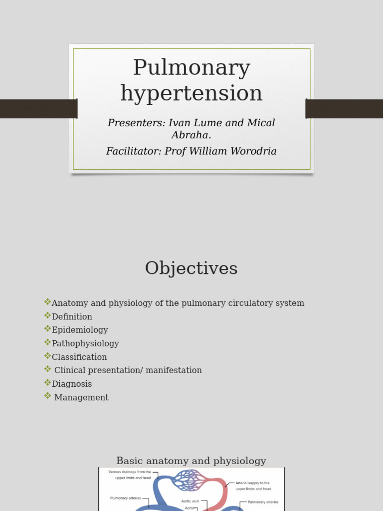 Understanding Pulmonary Hypertension | PDF | Vasodilation | Heart