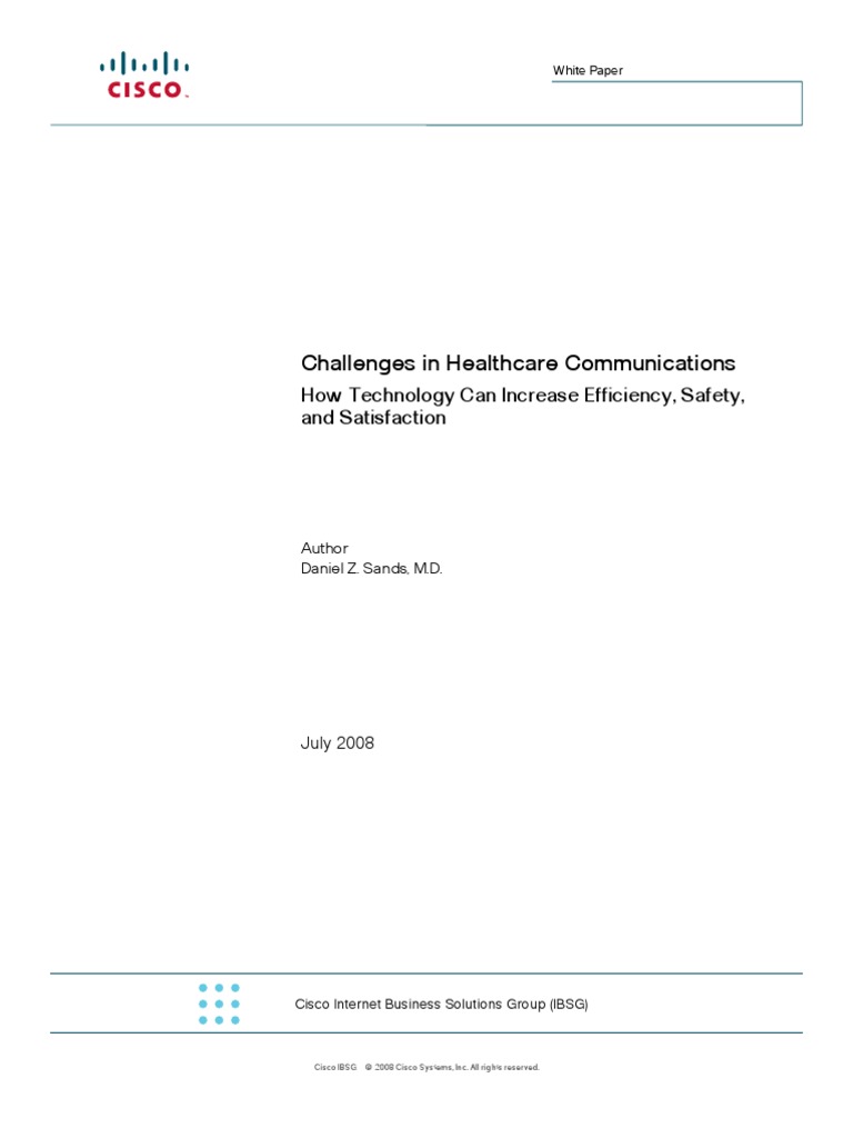 Communication Healthcare WP 0724FINAL | PDF | Health Care | Patient