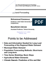 02-Demand Forecasting - Prof. Karamouz