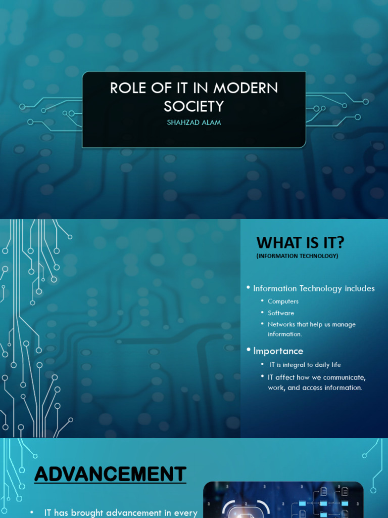 Impact of IT on Modern Society | PDF