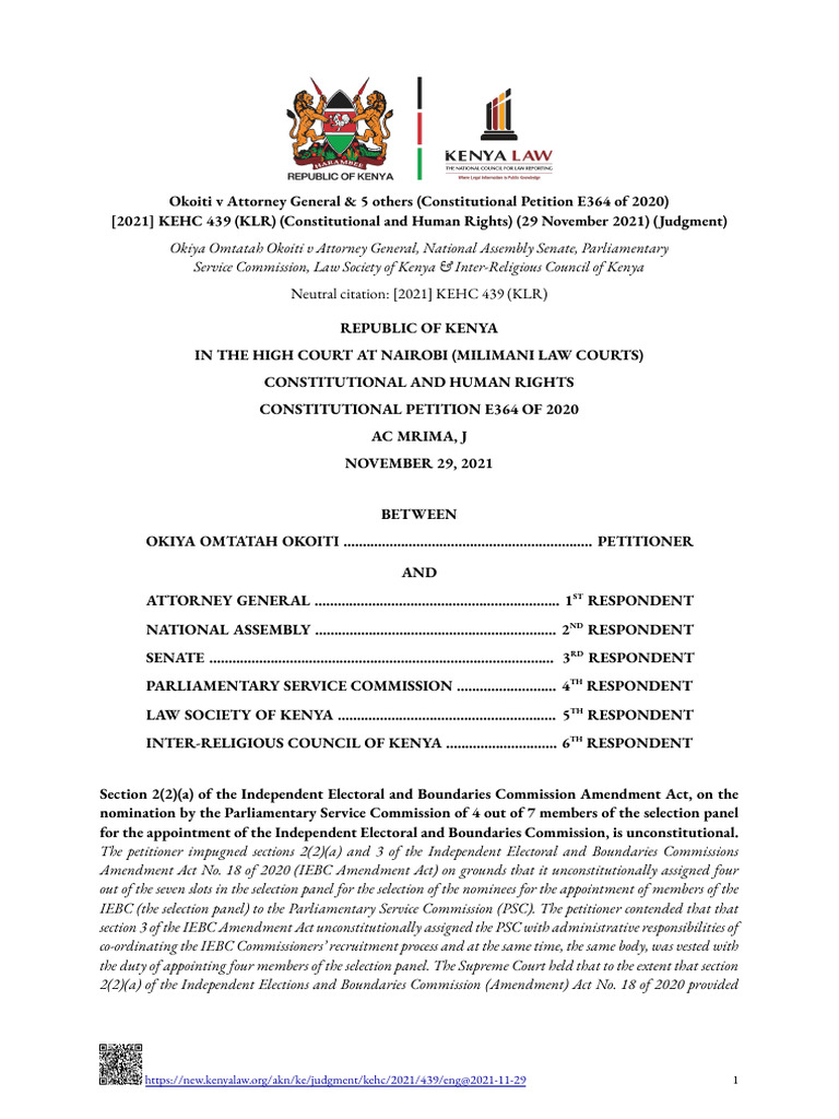 kenya-s-iebc-amendment-act-ruling-pdf-constitution-parliament