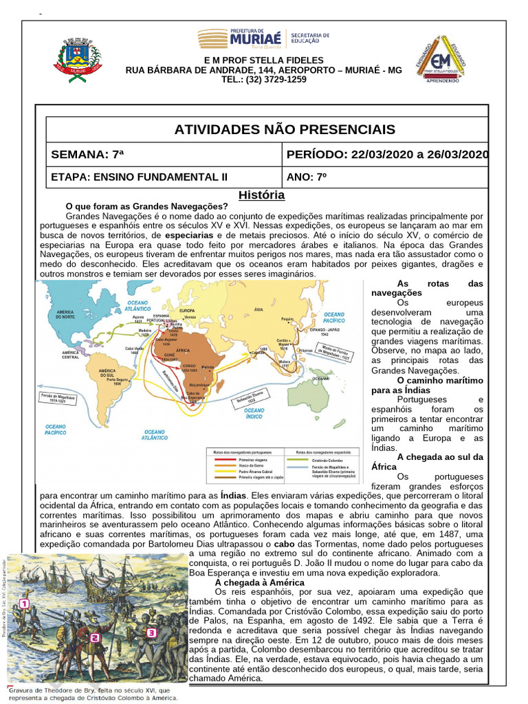 Expedições Marítimas e Descobrimentos | PDF | Era dos Descobrimentos