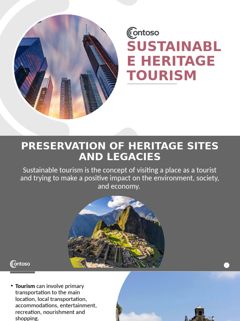 Sustainable Heritage Tourism Pdf Tourism Nature