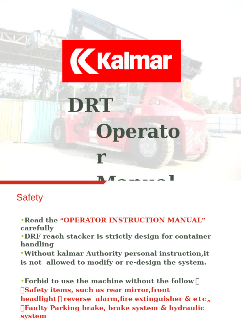DRT Operator Training.pdf | PDF | Manual Transmission | Brake