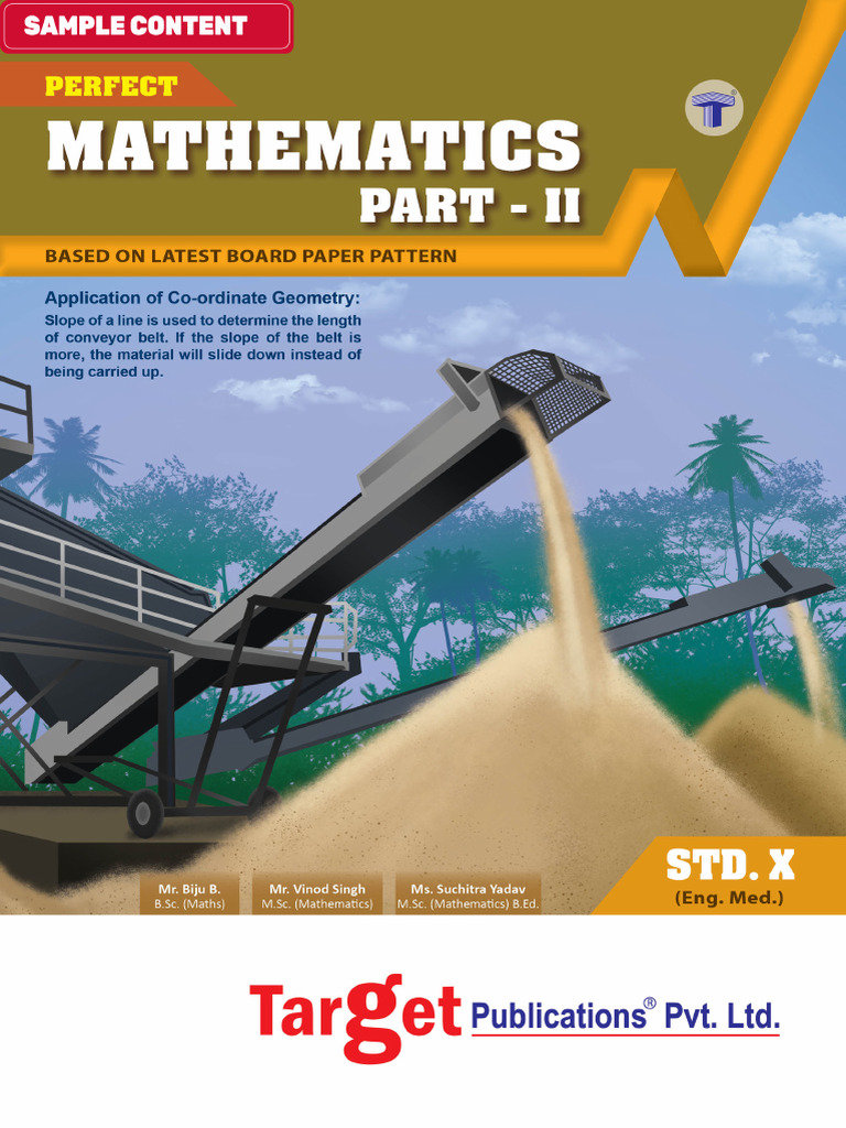 Perfect Mathematics Std. X - Part II Guide | PDF | Triangle | Euclid