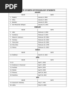 Overall Masterlist For Educational Tour 2018 | PDF | Garden Plants