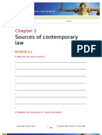 Sources of Contemporary Law: Review 2.1