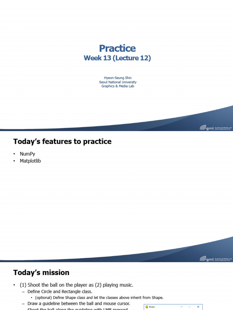 NumPy and Matplotlib Practice Guide | PDF | Computer Programming
