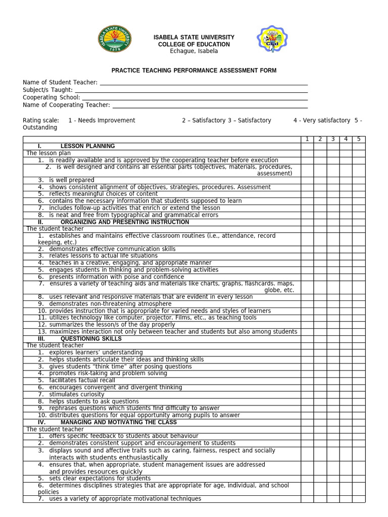 Assesment For Grade Pdf Teachers Learning