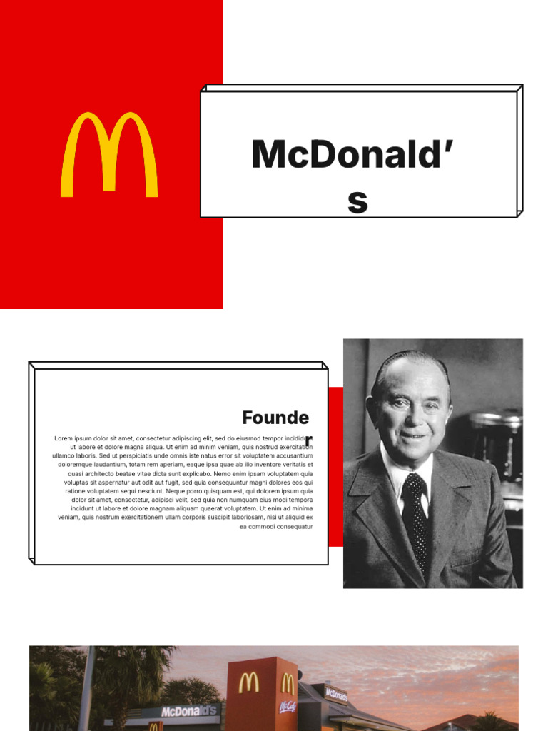 McDonald's Template | PDF