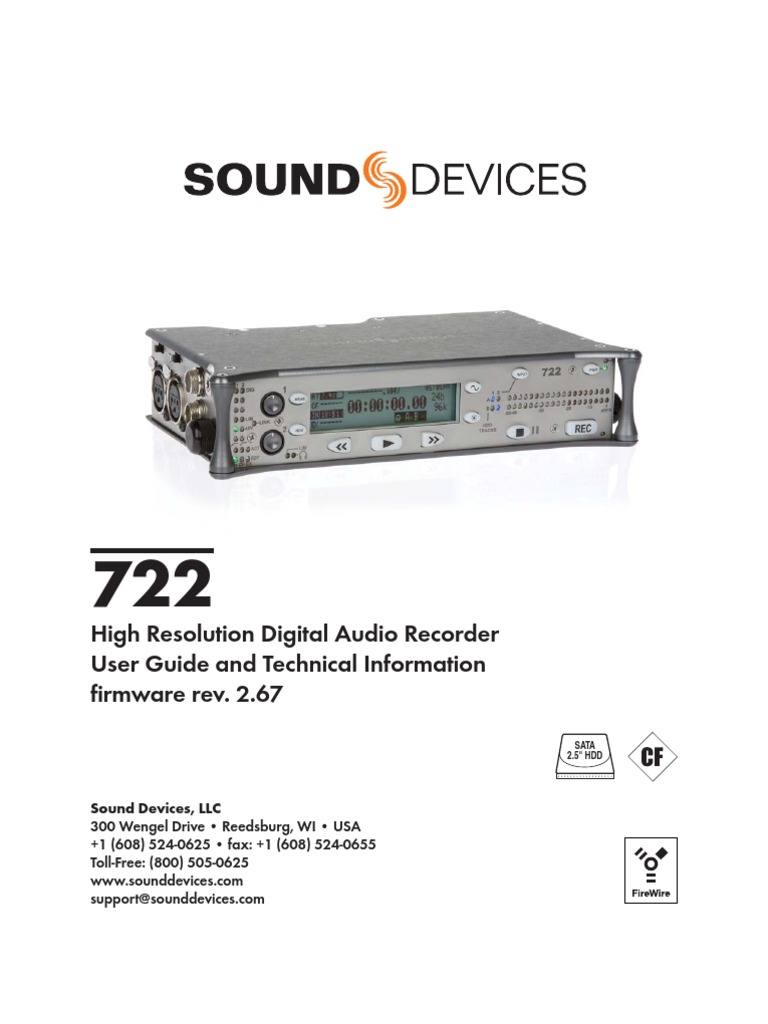 High Resolution Digital Audio Recorder User Guide and Technical ...