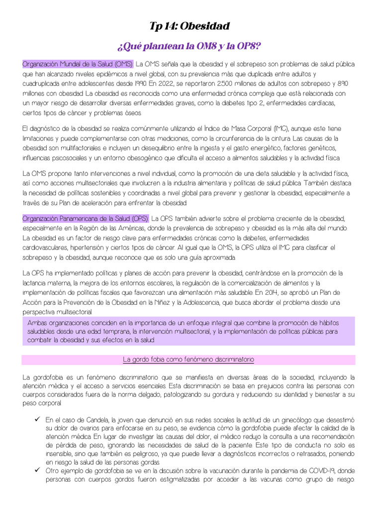 Obesidad: Retos y Discriminación Social | PDF | Obesidad | Exceso de peso
