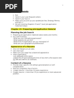 Announcements: Chapter 15: Preparing Job-Application Material Planning The Job Search