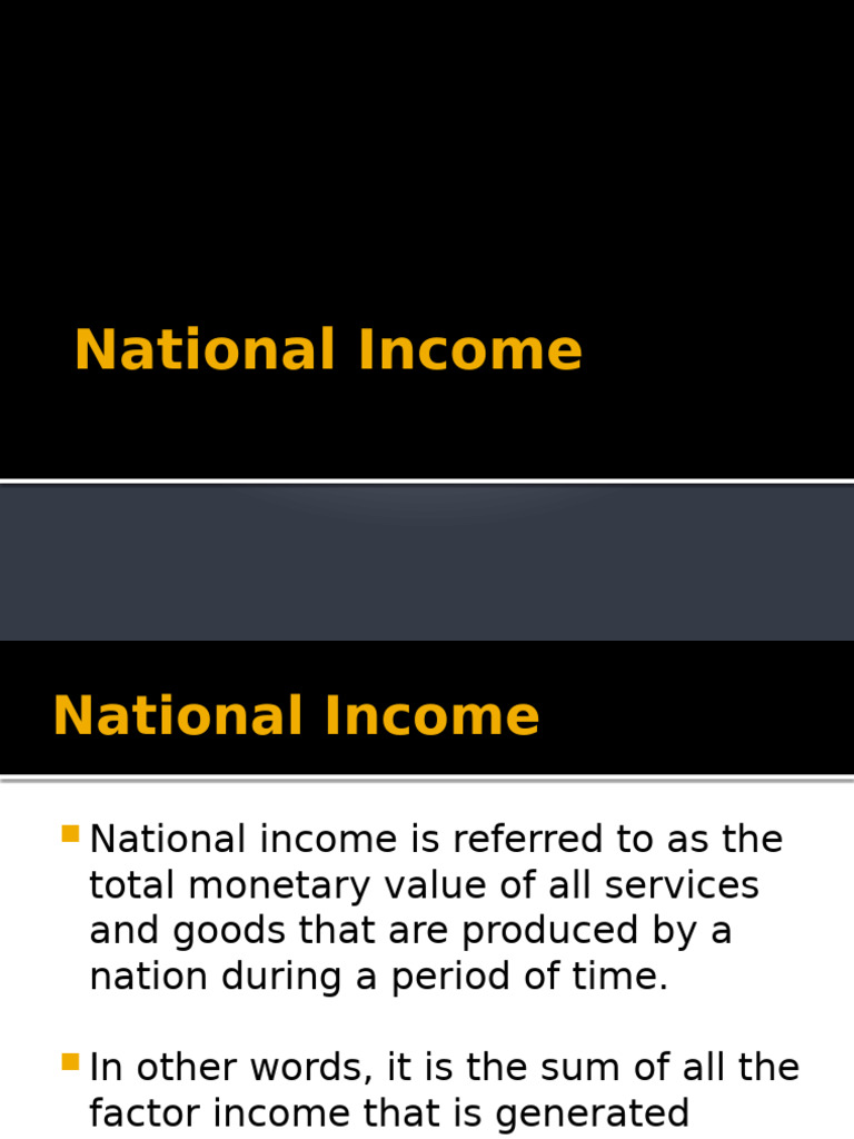 Understanding National Income Metrics | PDF | Measures Of National ...
