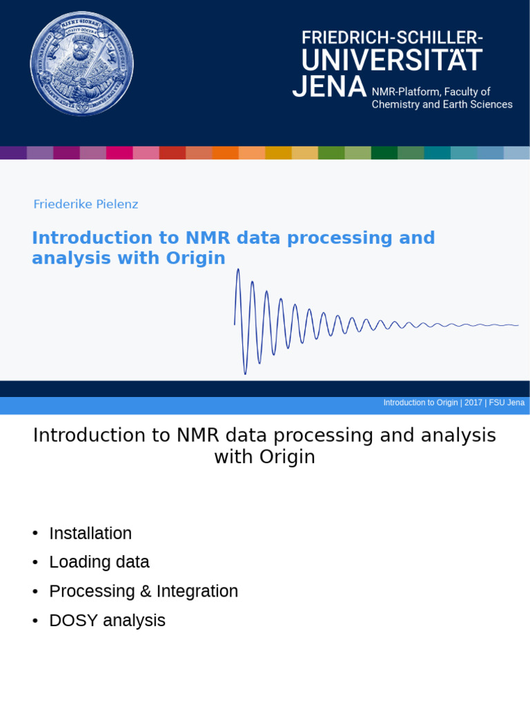 NMR Data Processing with Origin Guide | PDF | Diffusion